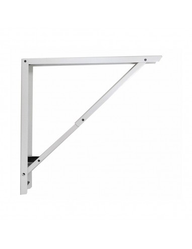 Escuadra de acero plegable abat-plan blanco 40 x 40 cm