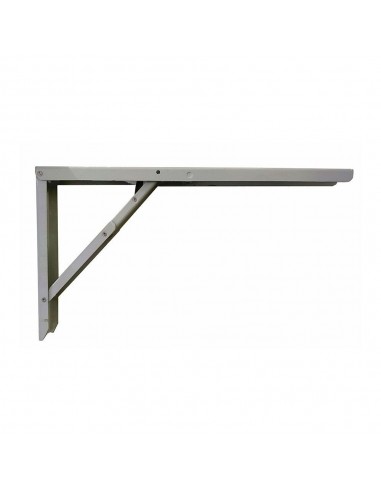 Escuadra de acero plegable abat-table plata 30 x 52 cm