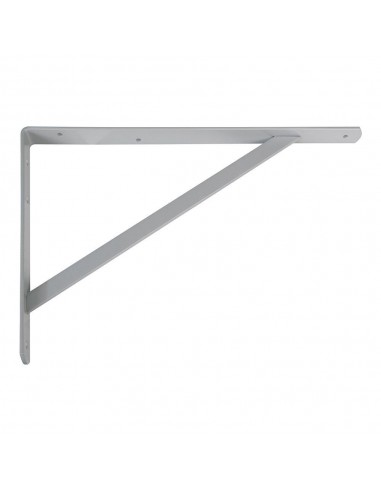 Escuadra de acero gris metal (s) 9806 25 x 20 cm