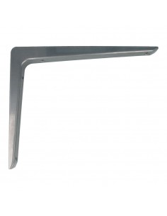 Ángulo, modelo 4, de aluminio con acabado gris metal, 150 x 100 mm