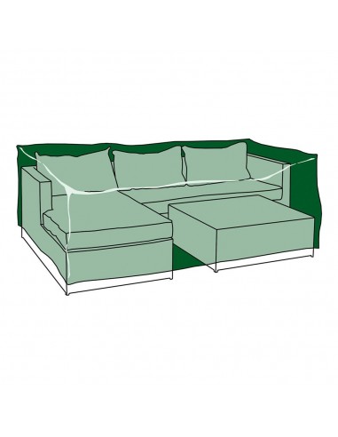 Funda de protección, cubre chaise longue + mesa, 300 x 200 x 80 cm 240 g/m²