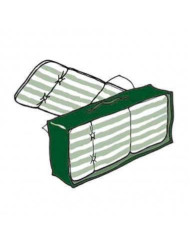 Funda de protección, cubre colchonetas, 37 x 128 x 57 cm, 100 g/m²