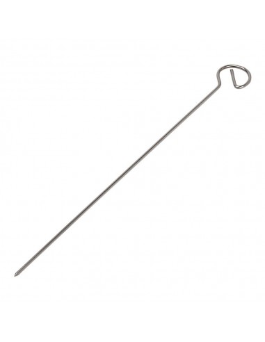 Brocheta de acero inoxidable 18/8 de 35 cm