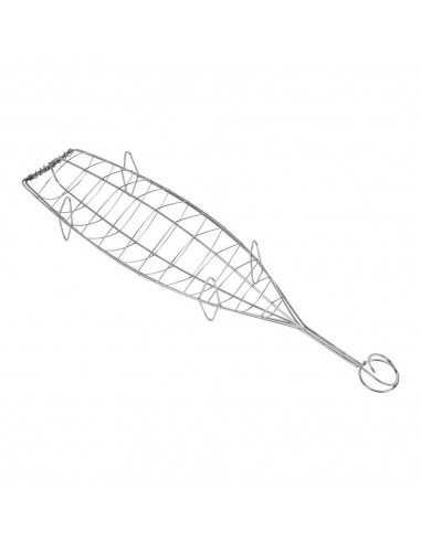 Parrilla besuguera inoxidable, 13,5 x 54 cm