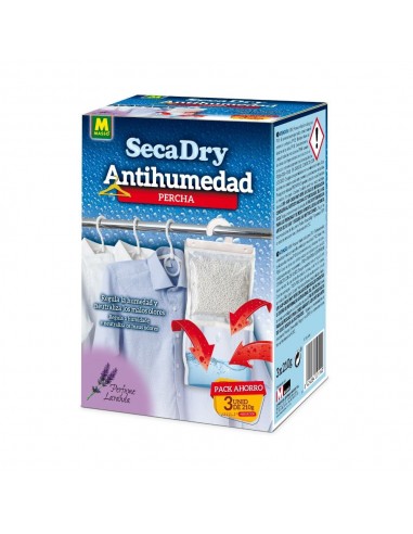 Percha antihumedad secadry, 3 x 210 g