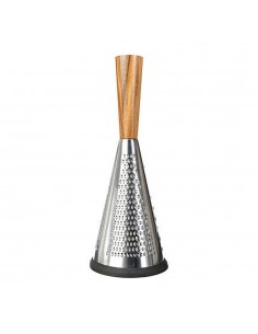 Rallador acero inoxidable / acacia ø11,5 x 25,5 cm