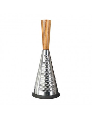 Rallador acero inoxidable / acacia ø11,5 x 25,5 cm