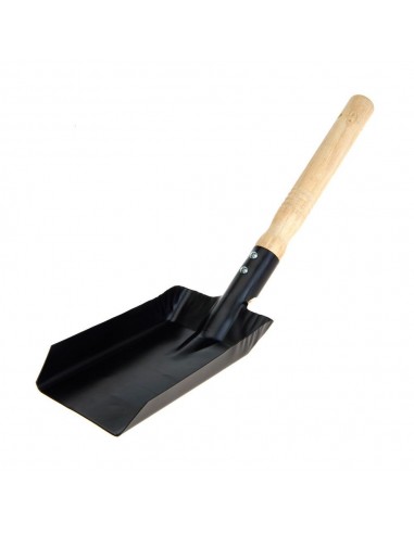 Pala metálica negro mate para carbón de barbacoa 9,5 x 37,5 cm