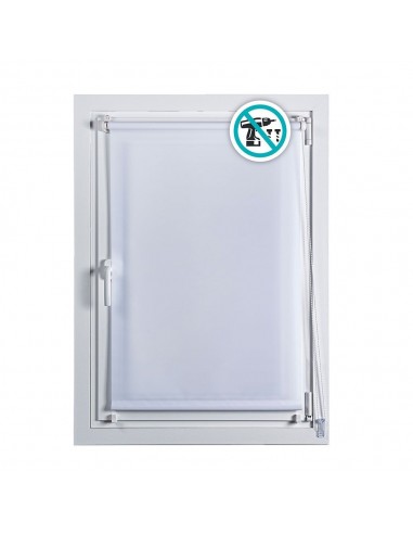 Estor enrollable clip & fix blanco nieve 75 x 180 cm