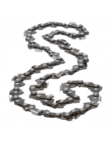 Cadena de motosierra cromada contragolpe para espada 35 cm del modelo cs1835-qs, 52 eslabones, 3/8 pulg, espesor 0,5 pulg /  ...