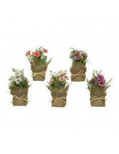 Maceta mini de margaritas / dalias, ø7 x 17 cm, modelos variados