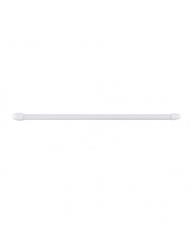 Portavisillo extensible plano blanco, ø1,1 x 40 - 65 cm, 2 uds