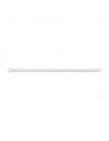 Portavisillo extensible plano blanco, ø1,1 x 80 - 145 cm, 2 uds