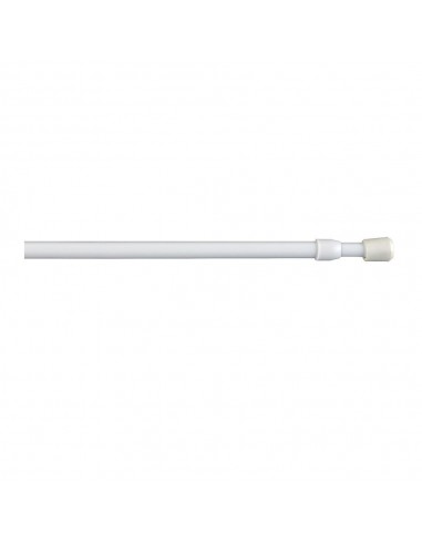 Portavisillo extensible a presión rosca blanco, ø0,8 x 30 - 45 cm, 2 uds