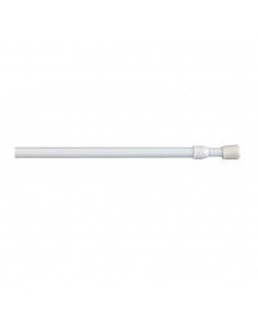 Portavisillo extensible a presión rosca blanco, ø0,8 x 40 - 65 cm, 2 uds