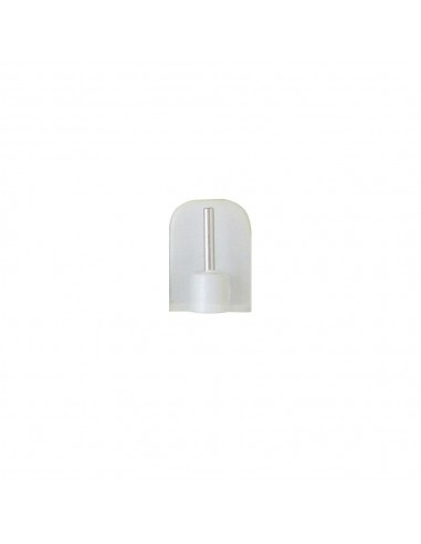 Soporte adhesivo portavisillo blanco, 4 uds