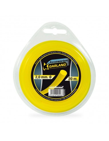 Hilo dispensador para desbrozadora, redondo, ø2,0 mm, dispensador 20 m