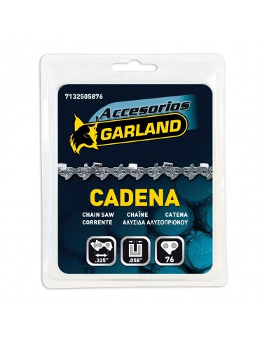 Cadena de motosierra para espada de 20 pulg / 50 cm, 76 eslabones, 325 pulg, espesor 0,058 pulg
