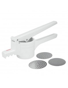 Prensapatatas con 3 discos inoxidables 36 cm
