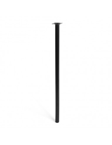 Pata cilíndrica mod. 401g de acero con acabado negro ø30 x 800 mm