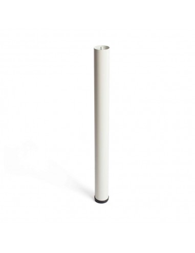 Pata extensible cilíndrica, modelo 406g, de acero con acabado blanco, ø60 x 710/7450 mm