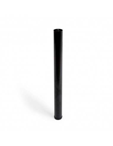 Pata extensible cilíndrica, modelo 406g, de acero con acabado negro, ø60 x 710/7450 mm