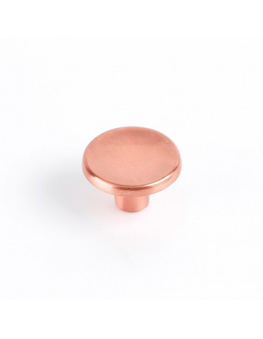 Pomo para mueble, modelo 774, de zamak con acabado oro rosso mate, ø35 mm, blister 2 uds