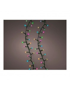 Guirnalda multifunción, uso exterior, led compact, multicolor pastel, cable verde, 500 leds, 16 m