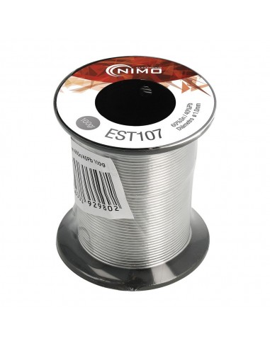 Hilo de estaño 60% sn, 40%pb, 2% flux 1mm carrete 100g
