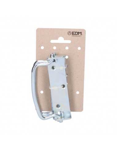 Asa abatible con tope, de zinc con acabado en plata, 100 x 27 mm, 2 uds, blister