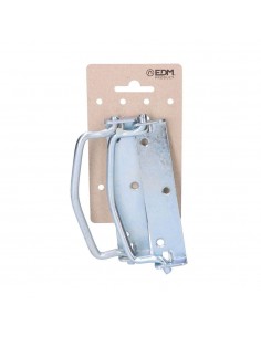 Asa abatible con tope, de zinc con acabado en plata, 125 x 27 mm, 2 uds, blister