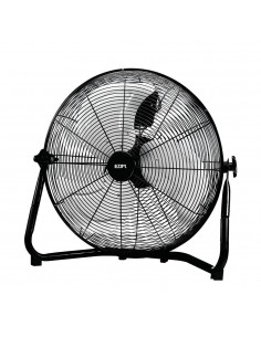 Ventilador industrial de suelo. color negro 120w, 64,9 db, aspas ø50 x 58 cm