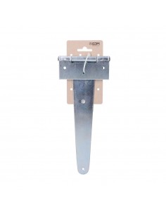 Bisagra forma t, de acero con acabado zincado, 250 x 110 mm, blister