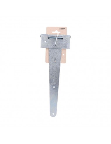 Bisagra forma t, de acero con acabado zincado, 300 x 110 mm, blister