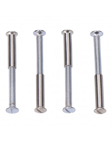 Tornillos ensamble níquel, 4 uds