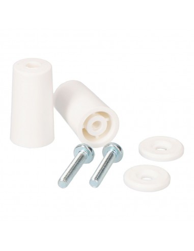 Topes para persiana blanco 40 mm largo, 2 unidades