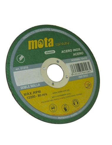 Disco corte acero inox ø180 x 1,6 x 22,23 mm