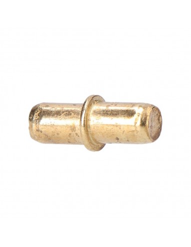 Portaestante perno, redondo con anillo, de hierro con acabado latón, ø5 mm, 16 uds, blister