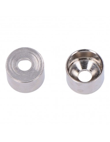 Soporte para barra armario extensible, de hierro con acabado níquel, ø12 mm, 2 uds, blister