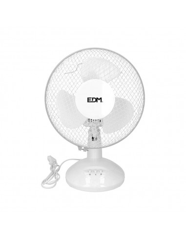 Ventilador de sobremesa blanco: 25 w, 41 db, aspas: ø23 , 27 x 24 x 36 cm