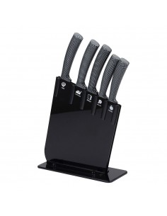Cuchillos de acero inoxidable, jarama gt black, set 6 piezas