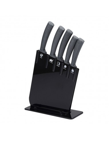 Cuchillos de acero inoxidable, jarama gt black, set 6 piezas
