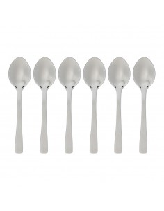 Pack 6unid cuchara pequeña moka inox silver precision 9,5cm