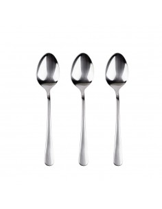 Cuchara de acero inoxidable reciclado brillo natur 3 uds
