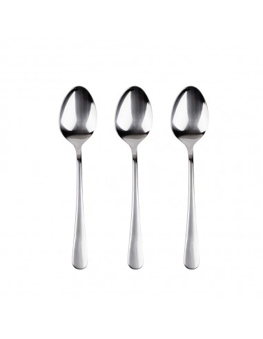 Cuchara de acero inoxidable reciclado brillo natur 3 uds