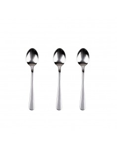 Cucharilla de acero inoxidable reciclado brillo natur 3 uds