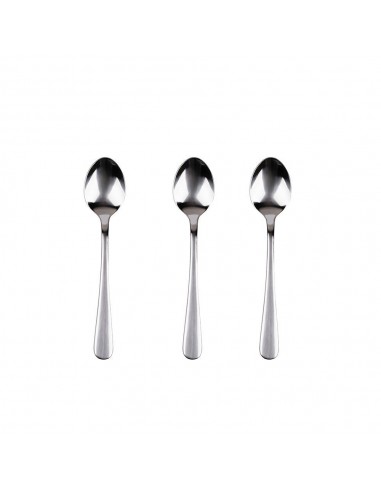 Cucharilla de acero inoxidable reciclado brillo natur 3 uds