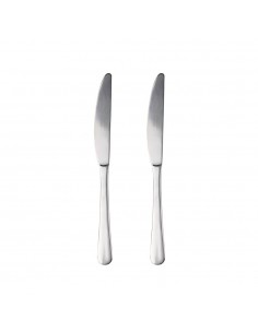 Cuchillo de acero inoxidable reciclado brillo natur, blister 2 uds