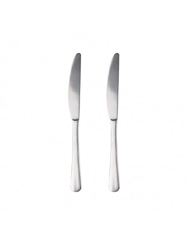 Cuchillo de acero inoxidable reciclado brillo natur, blister 2 uds