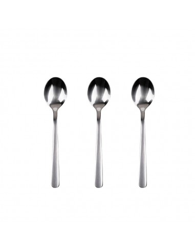 Cucharilla de acero inoxidable reciclado brillo earth 3 uds